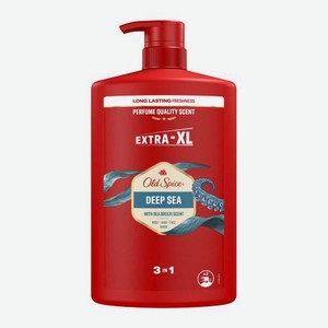 Гель для душа+Шампунь Old Spice Deep Sea 3в1 1л 1 кг