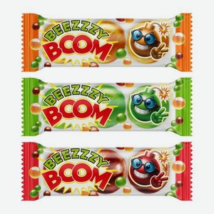 Конфеты Beezzzy Boom карамель с шипучкой ассорти 1 кг