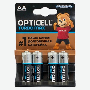 Opticell Turbo Max Батарейки AA 4шт