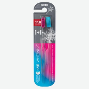 Зубная щетка Splat whitening средняя жесткость, 2 шт
