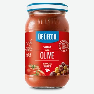 Соус томатный De Cecco с оливками Италия, 200 г