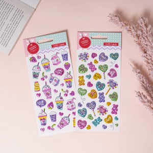 Наклейка  Люблю , With Love, 21х9,5 см, в ассортименте