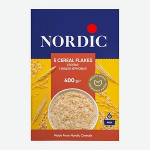 Хлопья 5 видов зерновых Nordic 400г 400 г