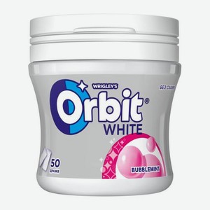 Жевательная резинка Orbit White Bubblemint без сахара банка 68г 68 г