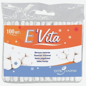 Палочки Ватные Эвита 100шт Пакет