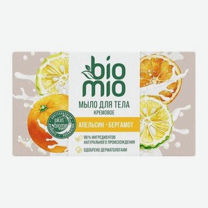 Кремовое мыло для тела апельсин/бергамот Biomio 140г 140 г