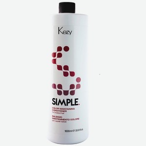 KEZY Бальзам для поддержания цвета окрашенных волос с UV фильтром SIMPLE, 1000 мл