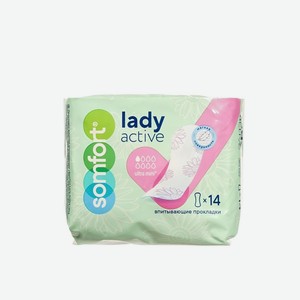 Женские прокладки Somfort Lady active Ultra mini 14шт