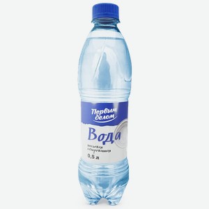 Вода питьевая  Первым делом  газированная, 0,5 л