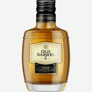 Коньяк Fathers Old Barrel 5-летний российский 40% 100мл