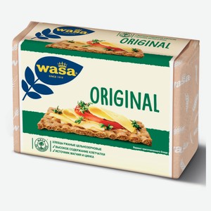 Хлебцы Wasa ржаные цельнозерновые Германия, 275 г