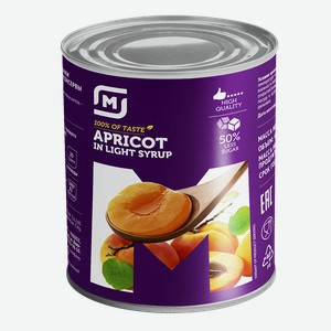 Абрикосы ФРУКТОВОЕ ОБЛАКО, Консервированные Половинки в сиропе, 425мл
