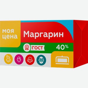 Маргарин Моя цена 40% 180г
