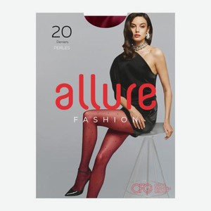 Бордовые колготки женские 20 den р.4 Allure Perlеs 50 г