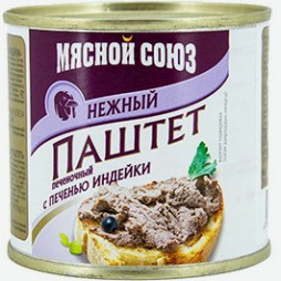 Паштет С Печенью Индейки Мясной Союз, 240 Г