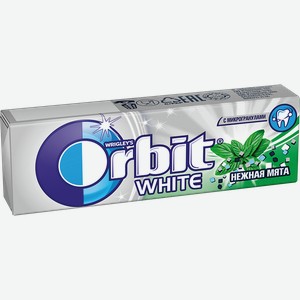 Резинка жевательная ОРБИТ, Белоснежный, Нежная мята, 14г