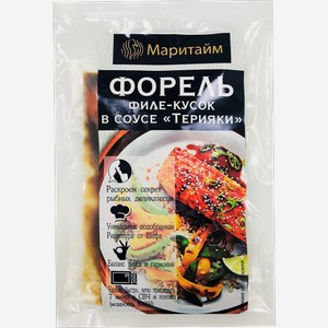 Форель радужная филе-кусок в соусе терияки Маритайм 220г 220 г