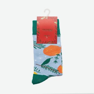 TWINKLE Носки женские, модель: ORANGE, цвет: голубой, размер 36-39