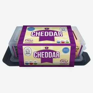 Сыр полутвердый Чеддер Cheese Box БЗМЖ, 200 г