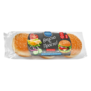 БУЛОЧКИ С КУНЖУТОМ пшеничные (Коломенский БКК), 180г