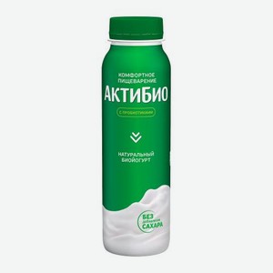 Биойогурт питьевой Актибио натуральный 1.8% 260г 260 г