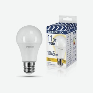 Лампа Светодиодная Эрголюкс Led-a60 11вт E27 В Ассортименте