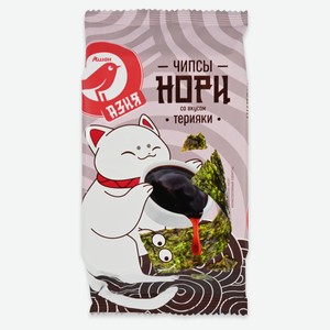 Чипсы нори АШАН Красная птица Азия Морская капуста Терияки, 5 г