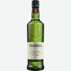 Виски Glenfiddich шотландский 12-летний односолодовый в подарочной упаковке 40% 700мл