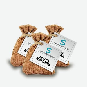 SHERMADINI HOUSE Ароматическое саше - мята и ваниль, 3 шт.