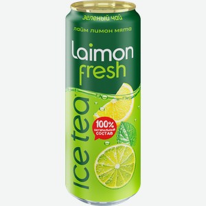 Напиток LAIMON FRESH Зеленый чай Лимон-лайм-мята, 0.45л