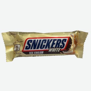 БЗМЖ Мороженое Snickers в белой глазури 40,8г