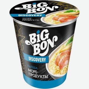 Лапша Big Bon с морепродуктами 70г, 70 г