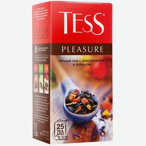 Чай черный Tess Удовольствие (Pleasure) Шиповник яблоко 25 пакетиков 37.5 г