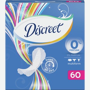 Прокладки DISCREET Air Multiform ежедневные, Россия, 60 шт
