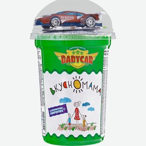 Кукурузные шарики ВКУСНОМАМА Babycar в молочной кондитерской глазури, с сюрпризом, 30г