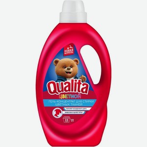 Гель для стирки Qualita для цветного белья 1л, 1 л