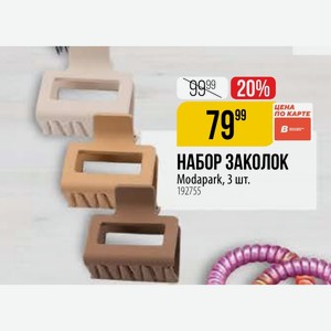 НАБОР ЗАКОЛОК Modapark, 3 шт.
