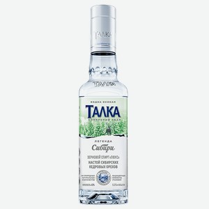 Водка ТАЛКА Сибирский кедр особая 40%, 0,25л