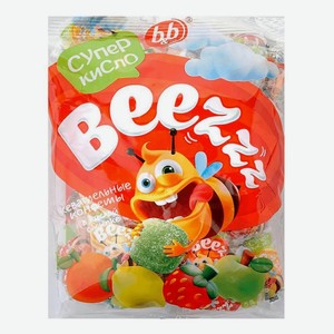 Конфеты жевательные в кислой обсыпке Beezzz B&B, 500 г