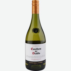 Вино CASILLERO DEL DIABLO Совиньон Блан сортовое ординарное белое сухое, 0.75л
