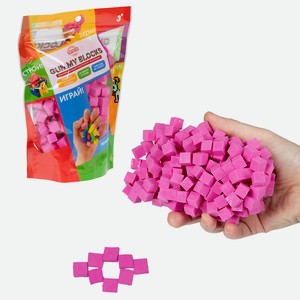 1TOY Конструктор-пластилин GUMMY BLOCKS, Розовый