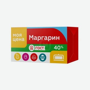 Маргарин Моя цена Сливочный 40%, 180 г