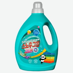 Гель для стирки для цветного белья Snow Green с ароматом ландыша и фиалки, 3 л