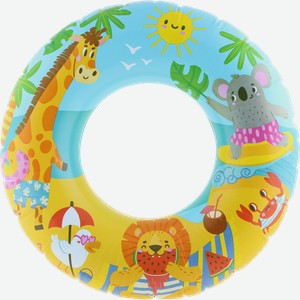 Круг для плавания надувной ACTIWELL Animals d 56см, Арт. LAMA02