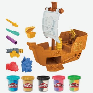Масса для лепки Play-Doh Пиратский корабль 5 цв.