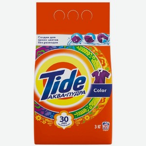 Порошок стиральный Tide Сolor для цветного белья автомат, 3кг