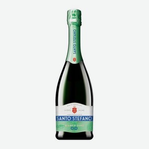 Вино игристое безалкогольное Santo Stefano белое полусладкое 0.5% 750мл