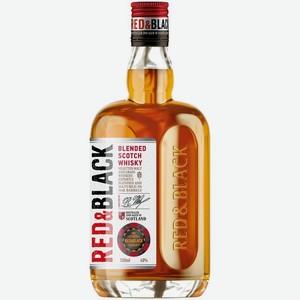 Виски Red&Black купажированный 3-летний 40% 500мл, 500 мл