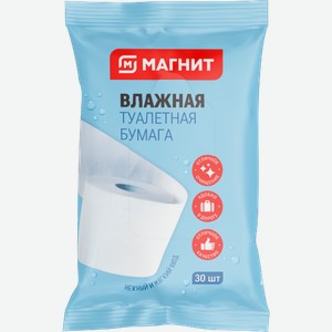 Туалетная бумага Магнит влажная 30шт 120 г