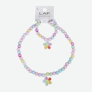 Набор детский LAF ожерелье с браслетом Цветок 21 г